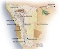 Map of Private Namibia Safari