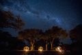 Comfortable tents under amazing African skies, devoid of light pollution.
