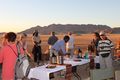 The end to another memorable day on safari in Namibia - time to enjoy a sundowner.